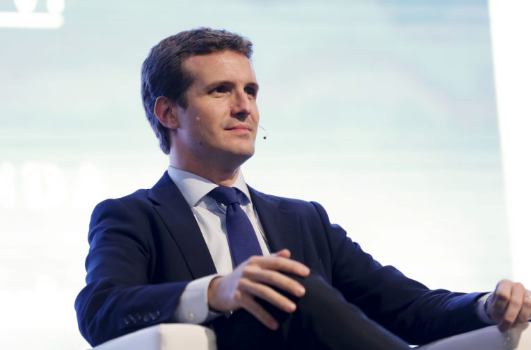 El presidente del Partido Popular, Pablo Casado.