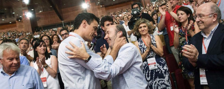 Sánchez defiende los Presupuestos dentro del PSOE ante las objeciones de Rubalcaba