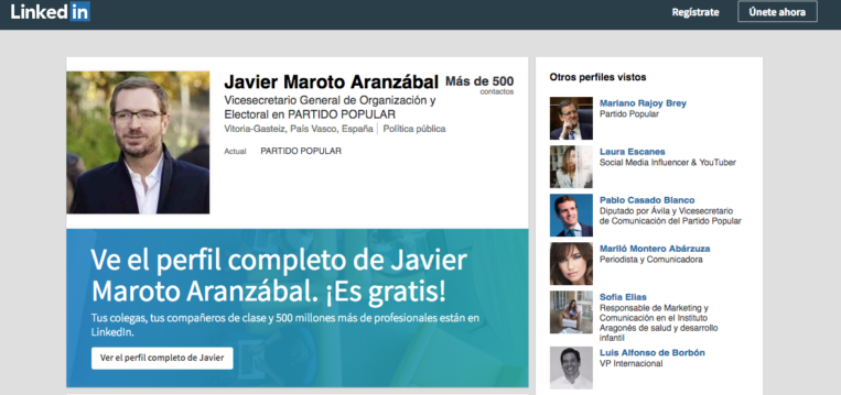 Linkedin Maroto Moncloa