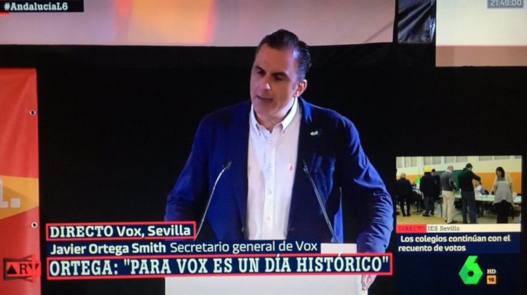 2-D: El histórico vuelco en Andalucía, minuto a minuto 2 Moncloa Javier Ortega Smith Moncloa
