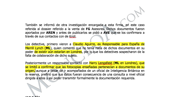 Villarejo espió el rastro de los papeles de Deloitte sobre FG en Londres 1 Moncloa Villarejo FG