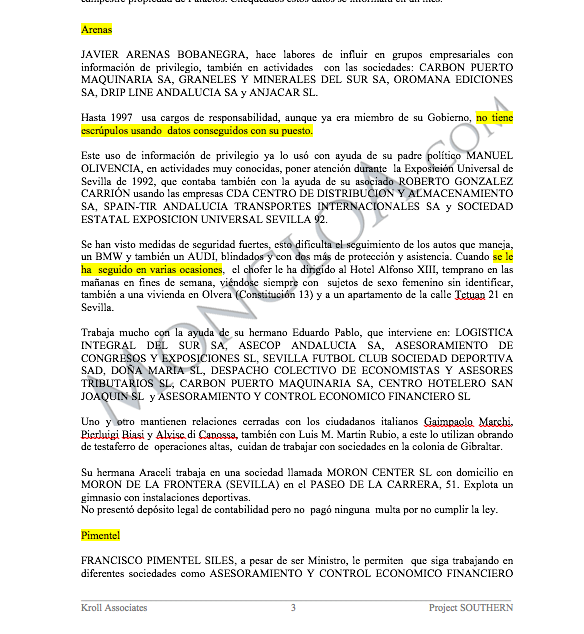 Empresarios andaluces encargaron espiar al PP, según los archivos de Villarejo 3 Moncloa espiar PP