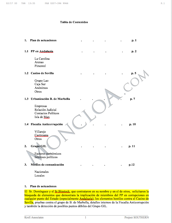 Empresarios andaluces encargaron espiar al PP, según los archivos de Villarejo 1 Moncloa espiar PP