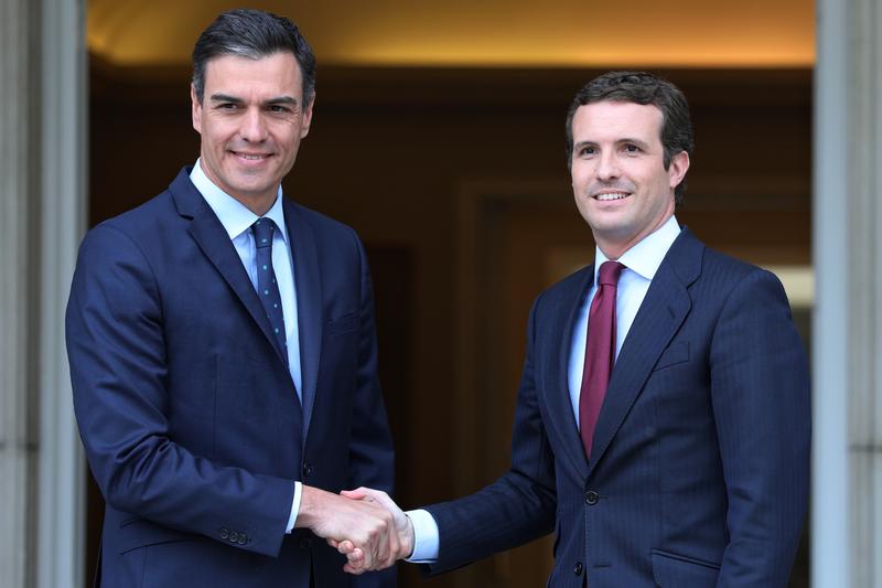 Pedro Sánchez y Pablo Casado