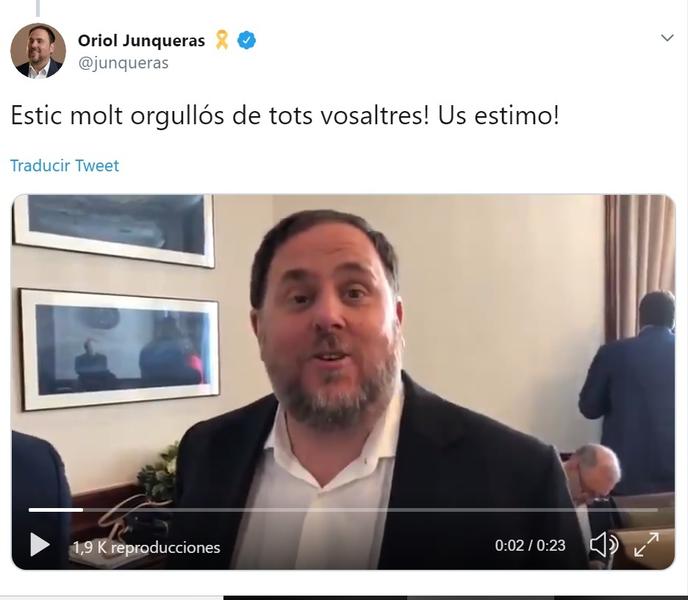 Junqueras video congreso