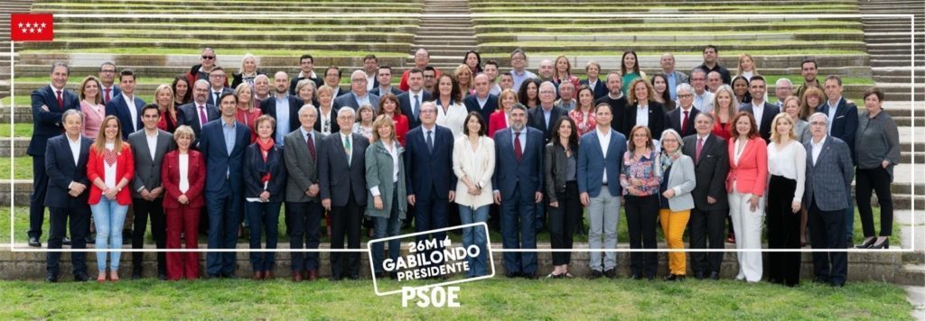 Candidatura PSOE Asamblea de Madrid Moncloa