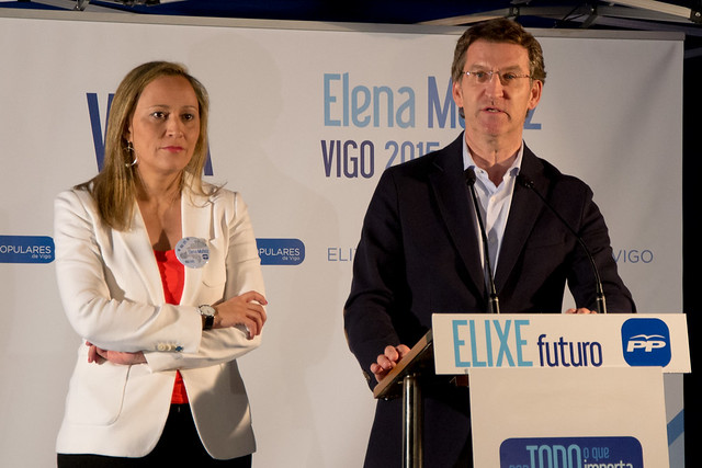 Elena Muñoz y Alberto Núñez Feijóo