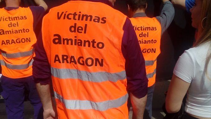 Víctimas del Amianto en Aragón. Foto: Plataforma 4A