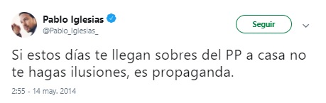 Iglesias twitter