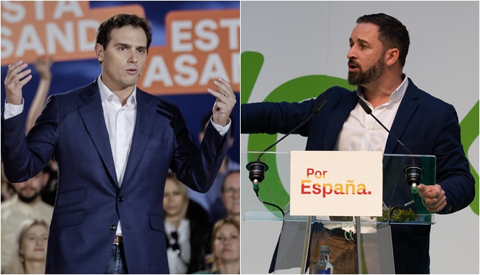 Albert Rivera y Santiago Abascal