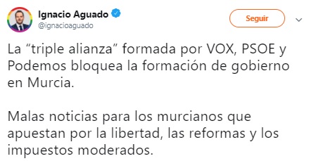 Aguado tuit Ciudadanos