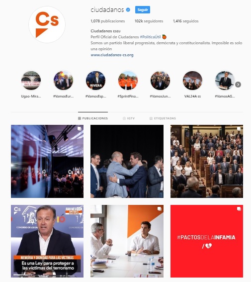 Ciudadanos orgullo instagram