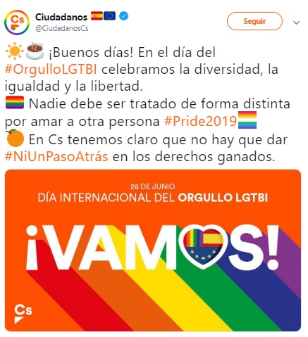 Ciudadanos orgullo twitter