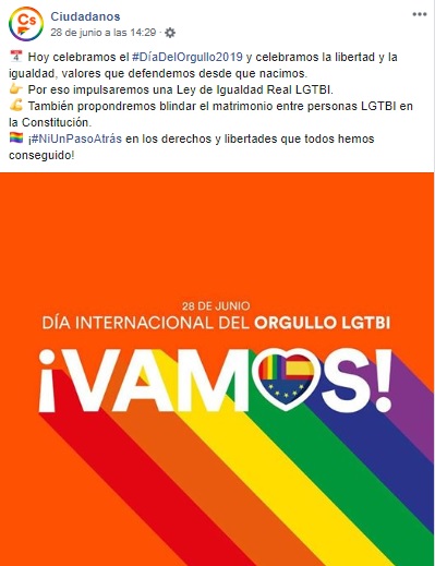 Ciudadanos orgullo facebook