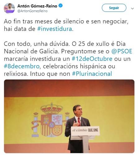 Gomez Reino investidura