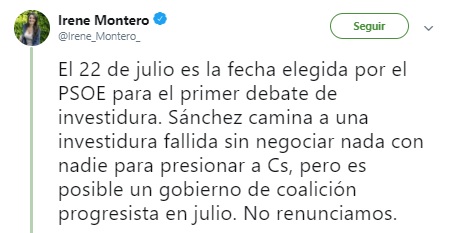 irene montero investidura