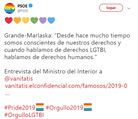 psoe twitter orgullo