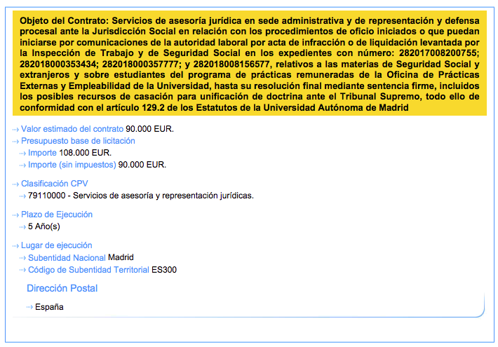 La UAM se ha gastado 90.000 euros públicos en defenderse de la Seguridad Social 1 Moncloa uam