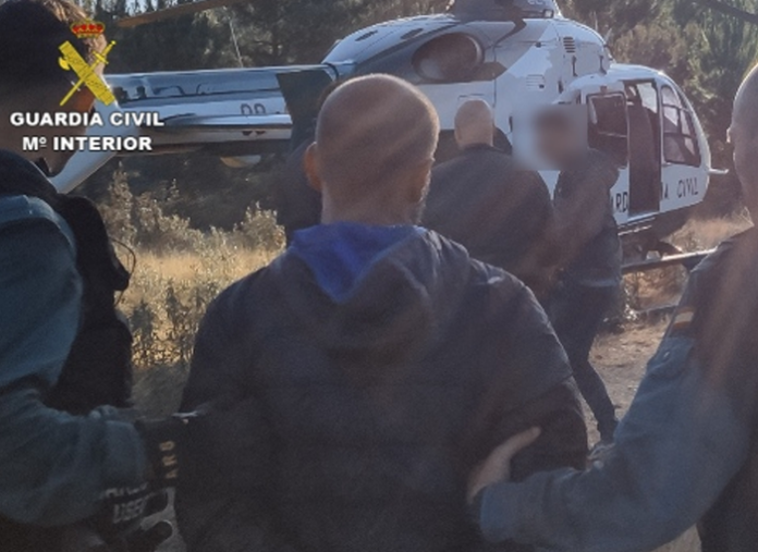 La Guardia Civil detiene a cuatro personas en el Parque Natural de la Sierra de Norte de Guadalajara por su plantación de marihuana