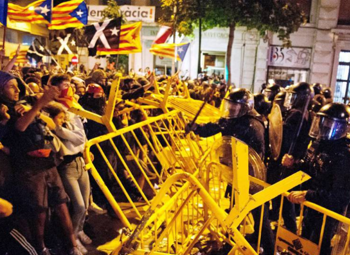 Detenidos por parte de la Guardia Civil nueve independentistas catalanes