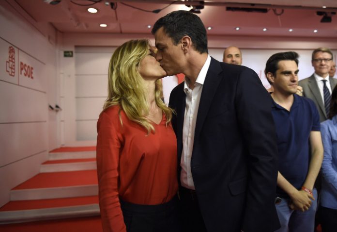 Begoña Gómez y Pedro Sánchez. Foto: Europa Press