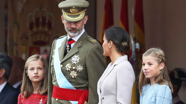 La Familia Real, en la Fiesta del doce de octubre en los últimos años 1 Moncloa Familia Real