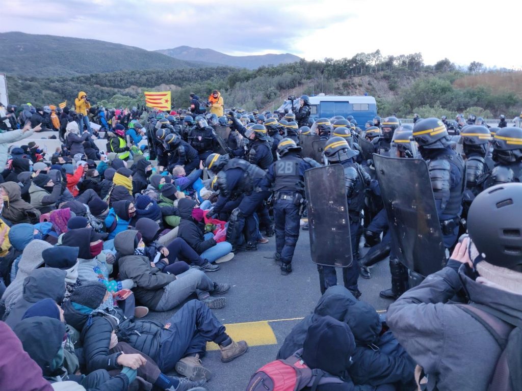 Detenidos de Tsunami Democràtic en la frontera de Jonquera