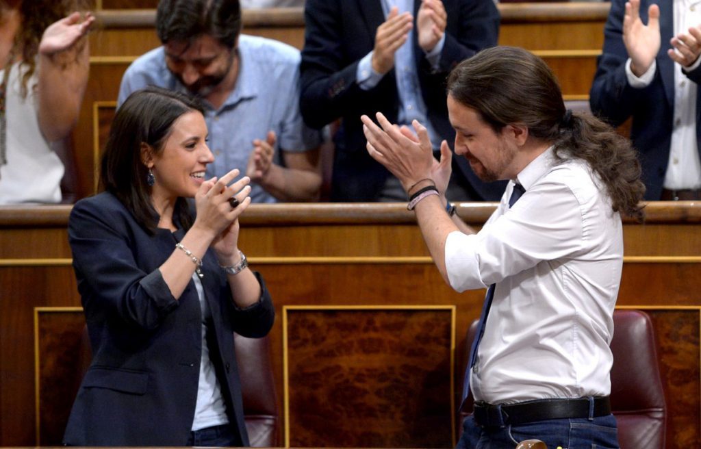 Pablo Iglesias Irene Montero