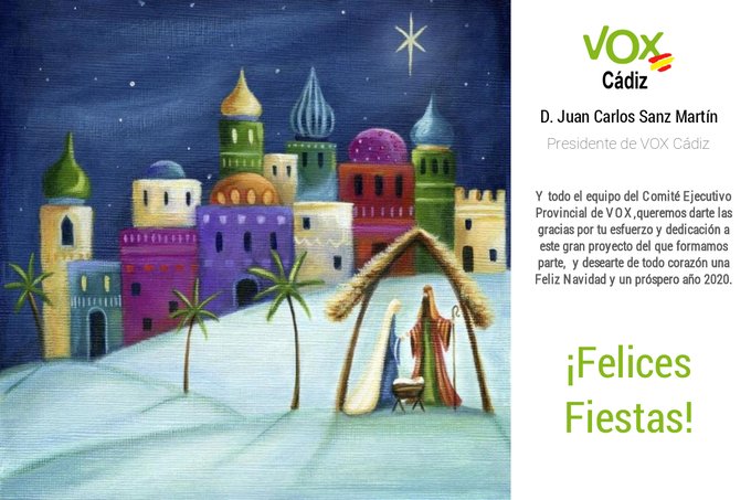La política contamina la Navidad: del Baltasar blanco de Vox al Belén de Colau 2 Moncloa VOX Navidad