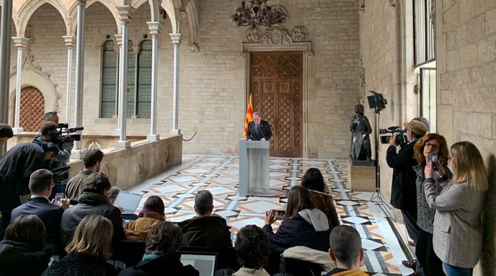Torra convoca elecciones y aprobará presupuestos