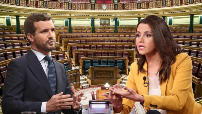 arrimadas y casado reunión coaliciones electorales