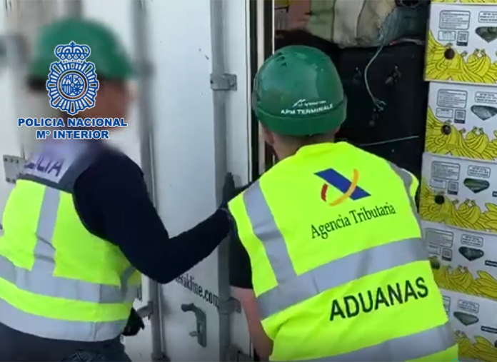 Incautados casi 200 kilogramos de cocaína ocultos en un contenedor localizado en el Puerto de Algeciras