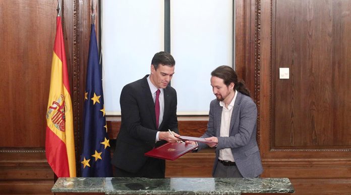 Psoe podemos constituyen mesa de control gobierno de coalición