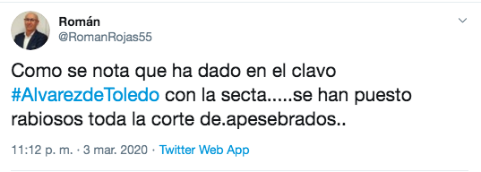 "Álvarez de Toledo actúa como si estuviera en la barra de un bar" 1 Moncloa Captura de pantalla 2020 03 09 a las 9.25.09 Moncloa