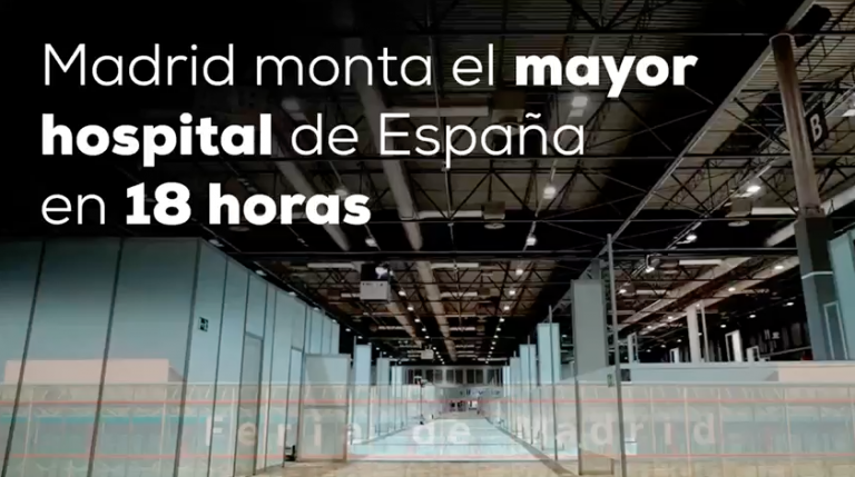 Madrid pulveriza a Wuhan: un hospital de 5.500 camas en cinco días