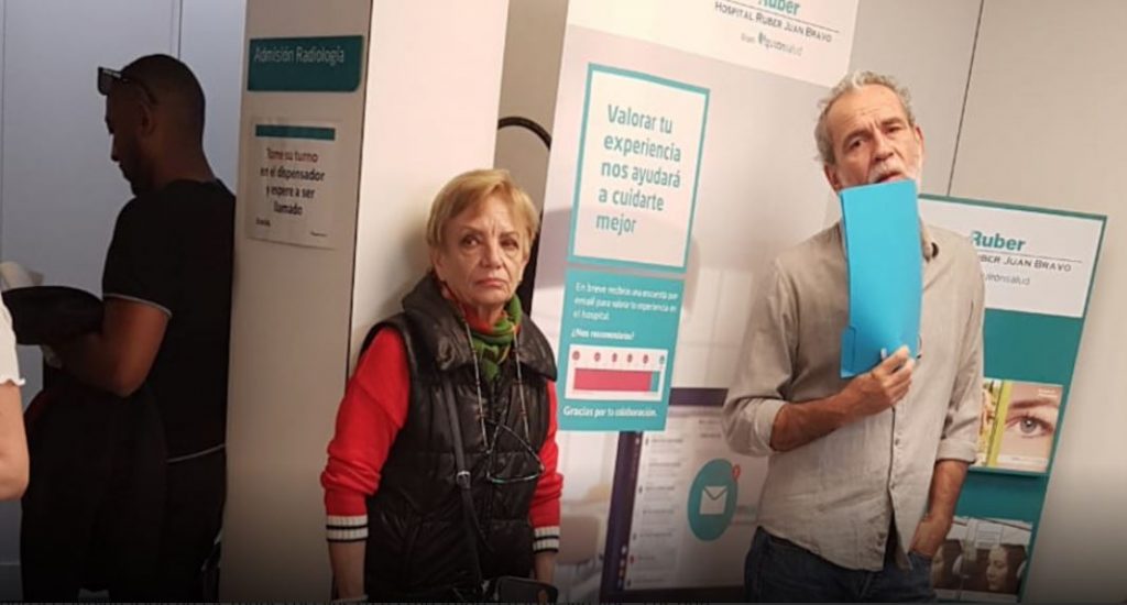 Willy Toledo en clínica privada