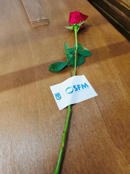 Servicios Funerarios de Madrid coloca una rosa sobre cada uno de sus féretros para acompañar al fallecido