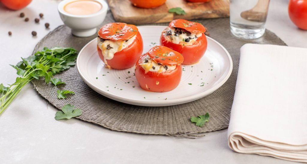 Tomates rellenos de bacalao Moncloa