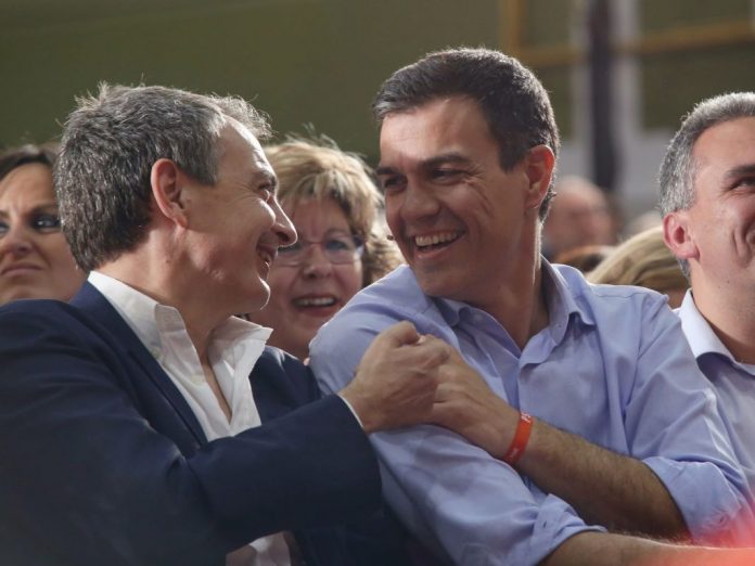 Zapatero pretende arropar a Sánchez frente a la vieja guardia socialista liderada por Felipe González
