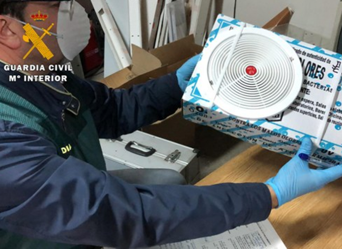 La Guardia Civil investiga a una persona de La Rioja por estafar en la venta de un aparato desinfectante contra el coronavirus