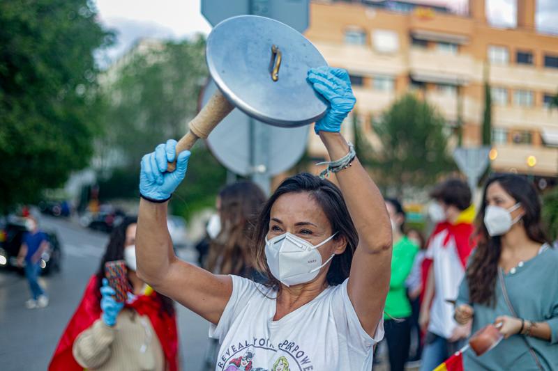 protestas madrid Coronavirus