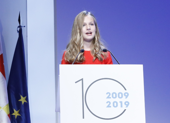 La Princesa de Asturias, Leonor de Borbón, durante un evento.