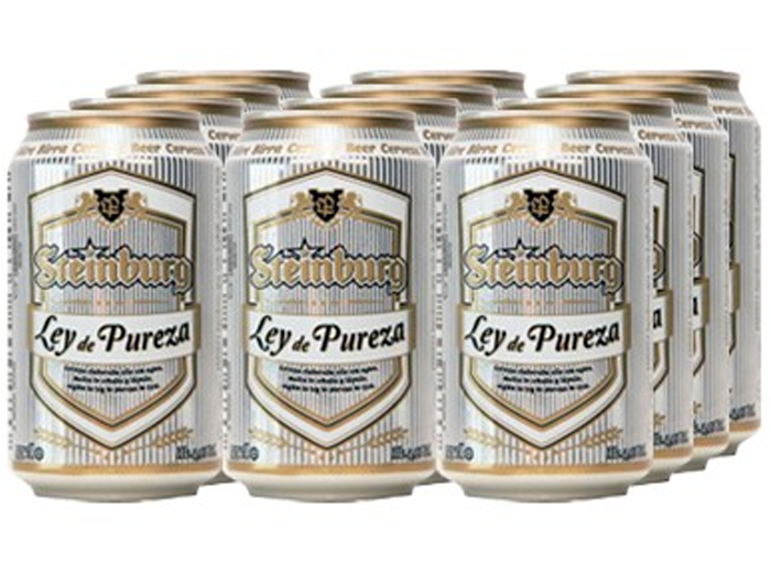 STEINBURG LEY DE PUREZA, una de las mejores cervezas del supermercado.