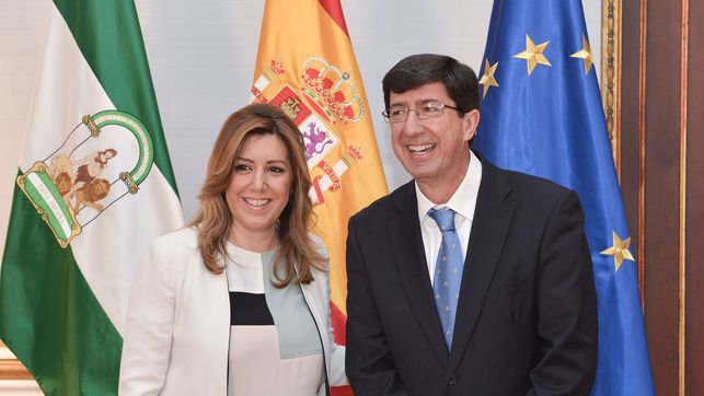 Todas las veces que Ciudadanos le ha echado un cable al PSOE 3 Moncloa Susana Diaz Juan Marin Ciudadanos EDIIMA20150604 0561 18 Moncloa