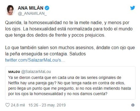 tuit Ana Milán