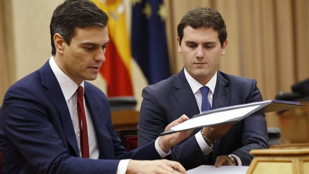 Todas las veces que Ciudadanos le ha echado un cable al PSOE 1 Moncloa pedro sanchez albert rivera Moncloa