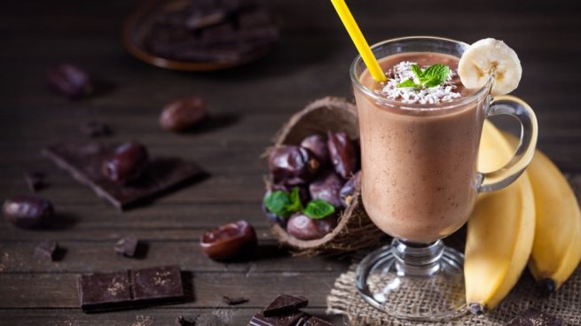 receta de crema fria de chocolate y platano Moncloa