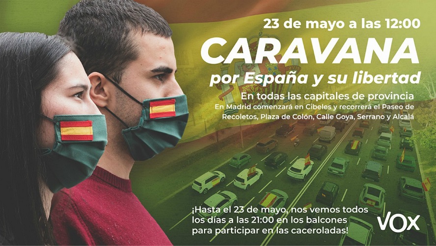 Vox y sus nuevas modalidades de manifestación: de Youtube al coche