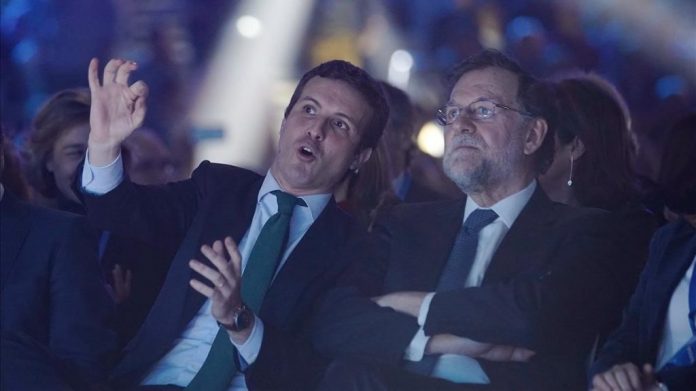 Pablo Casado y Mariano Rajoy