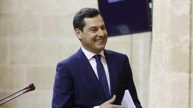 El presidente de Andalucía, Juanma Moreno Bonilla